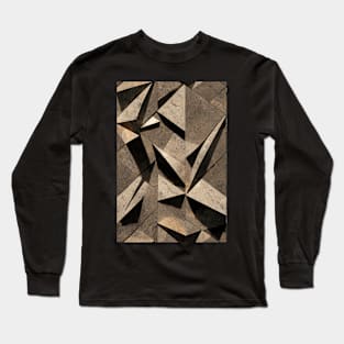 Stylized Granite Stone Pattern Texture #12 Long Sleeve T-Shirt